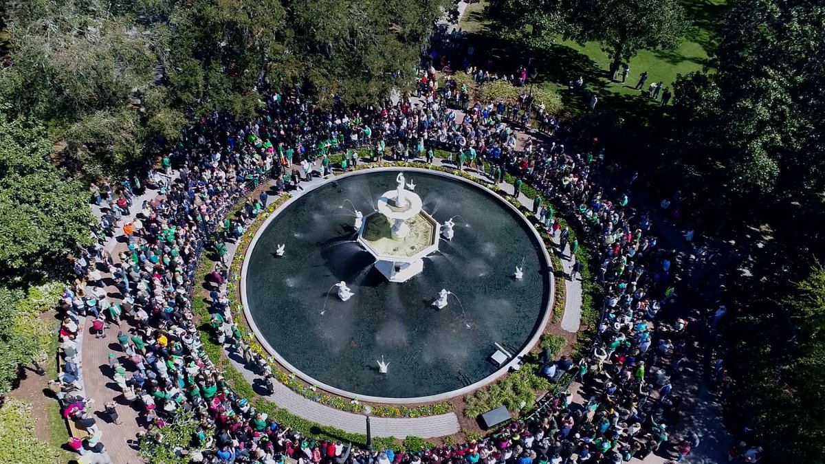 Forsyth Park Fountain in Savannah, Georgia